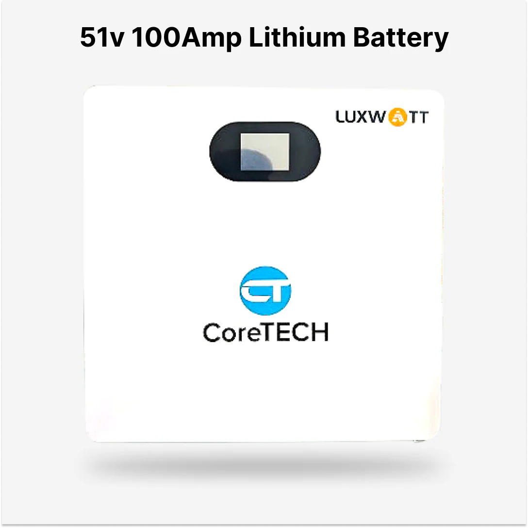 CoreTech 51.2V (5 kW) 100Ah Lithium Battery