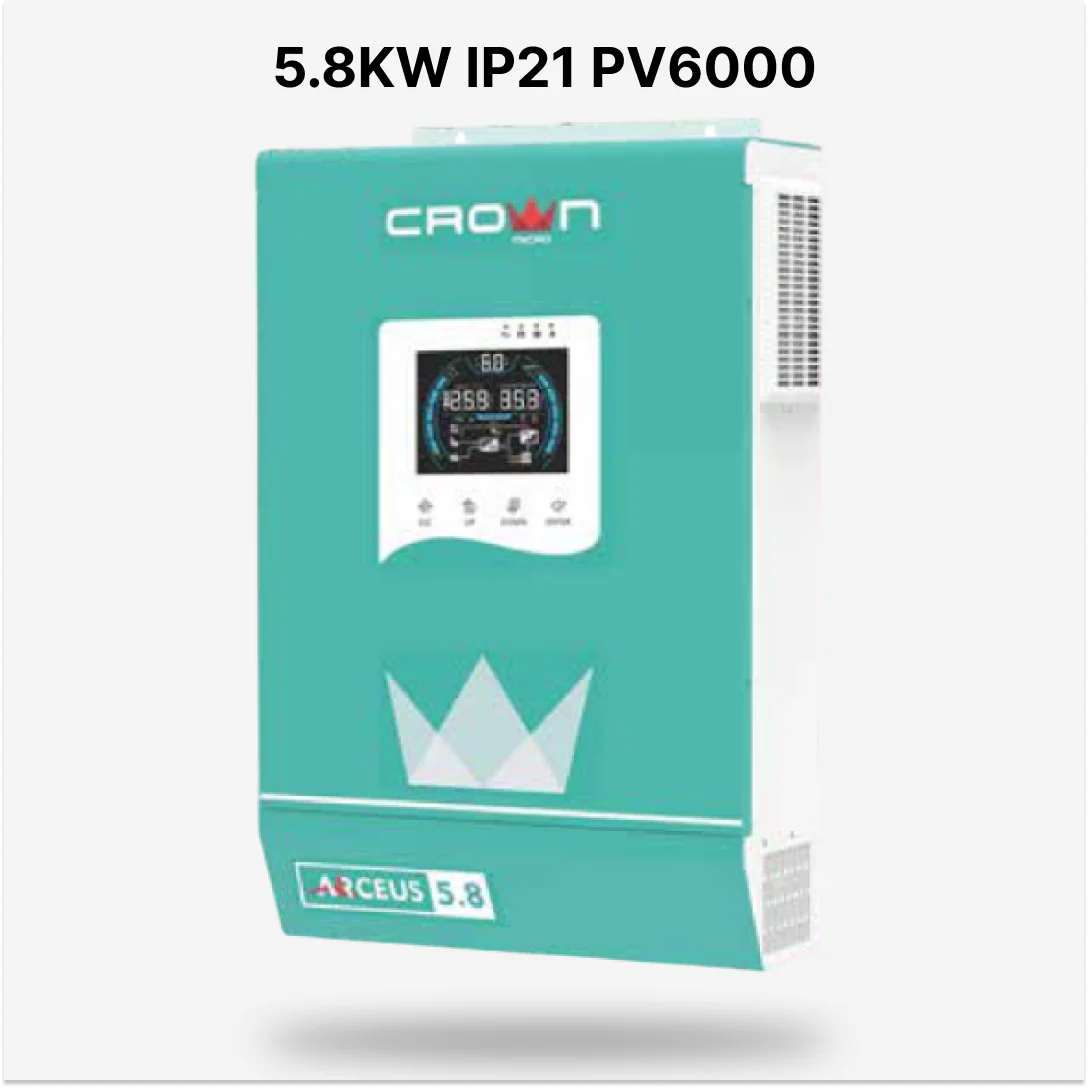 Crown Arceus 5.8 kW Hybrid Solar Inverter
