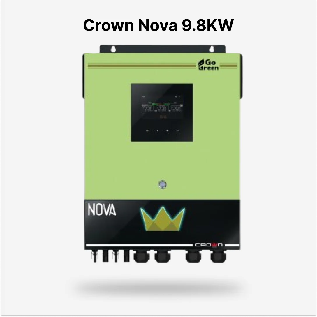Crown Nova 9.8 kW Hybrid Solar Inverter
