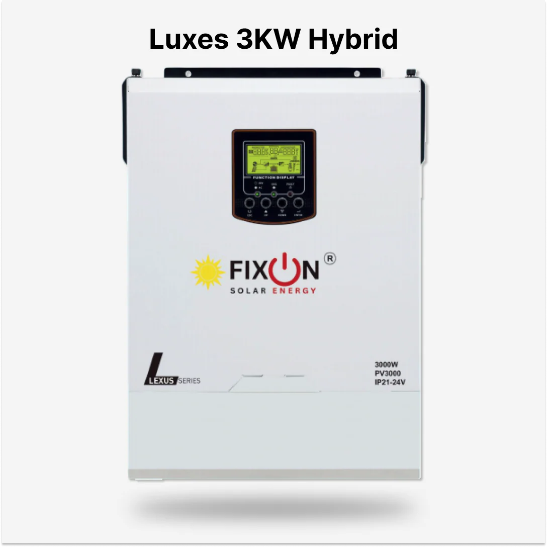 Fixon Luxes Series 3 kW 24V Hybrid Solar Inverter