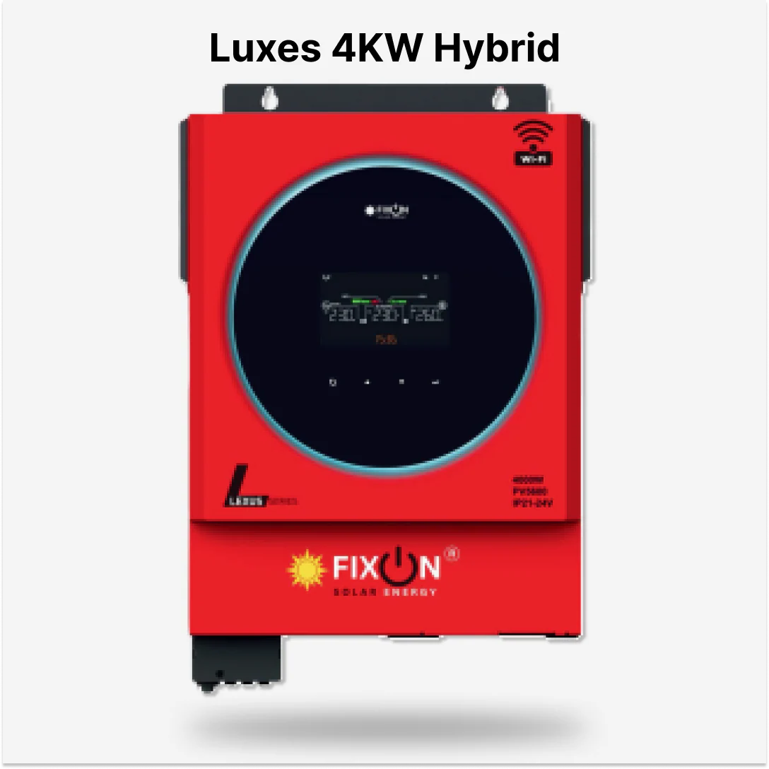 Fixon Luxes Series 4 kW 24V Hybrid Solar Inverter