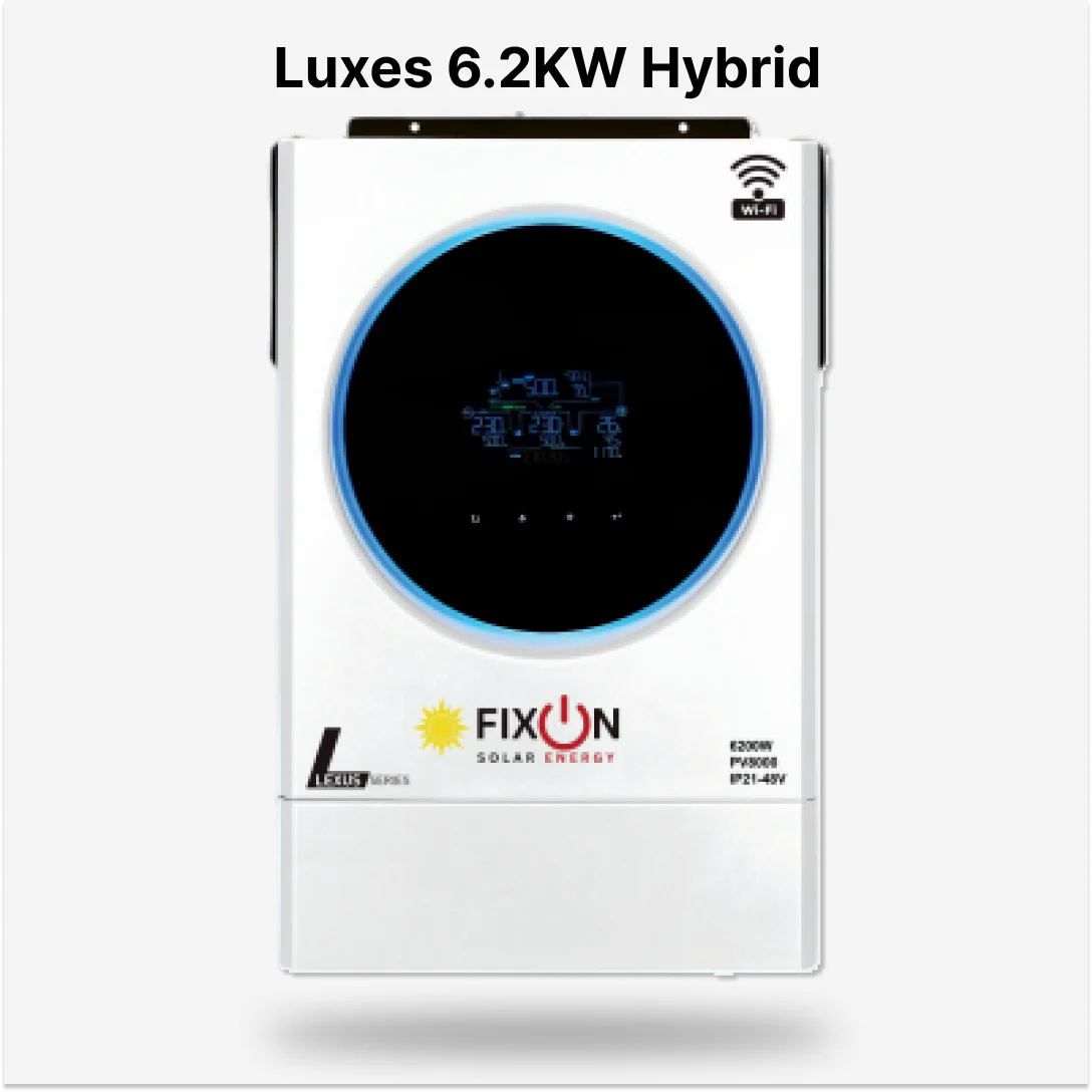 Fixon Luxes Series 6.2 kW 48V Hybrid Solar Inverter