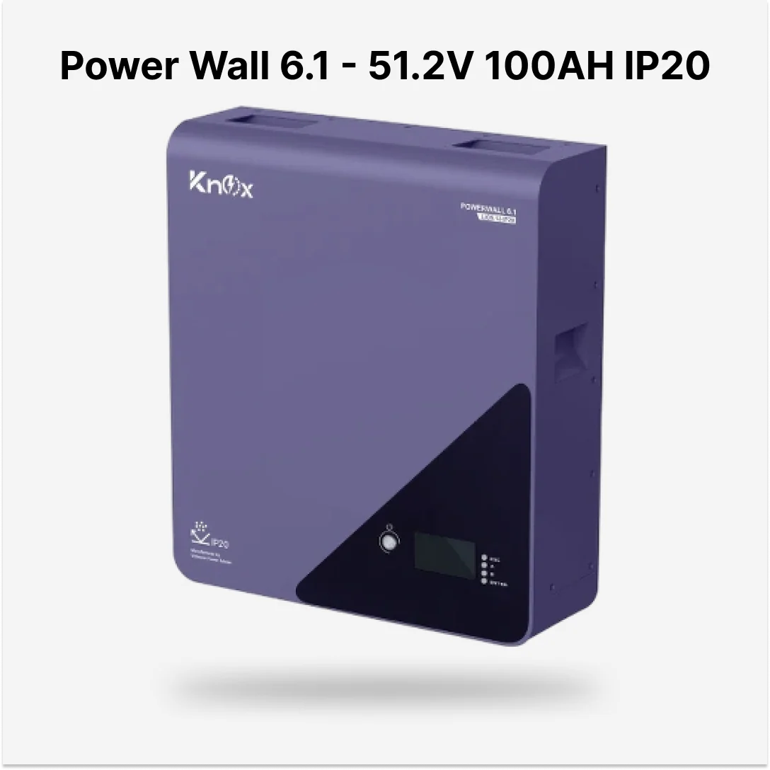 Knox Power Wall 6.1 – 51.2V 100Ah IP20 Lithium Battery